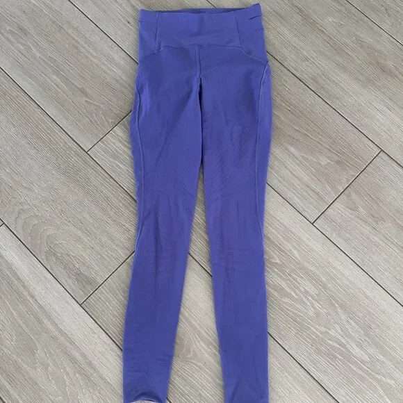 Lululemon Sense Knit HR running tight Charged Indigo Size 4 Leggings - Picture 3 of 7